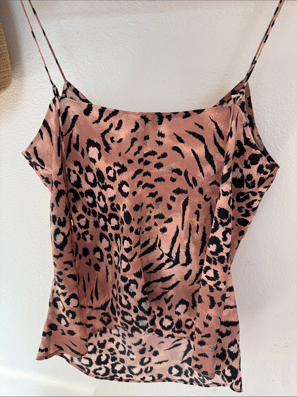 PAIGE Cicely 100% Silk Faded Animal Leopard Camisole Size L - Picture 2 of 6
